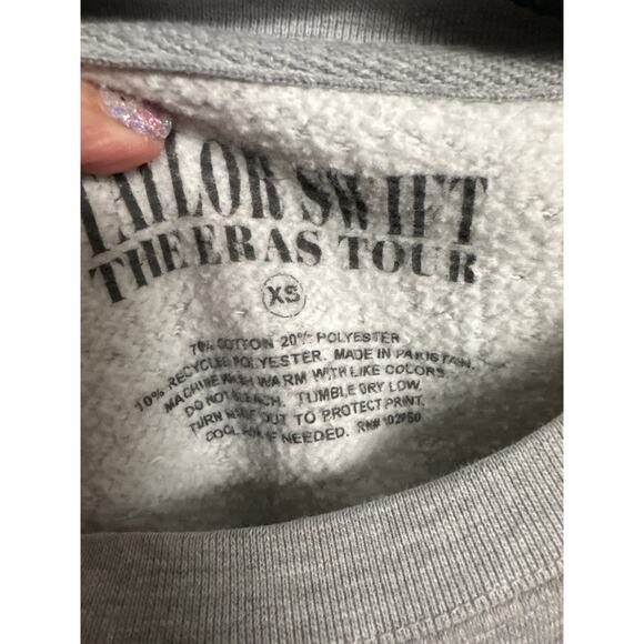 Taylor Swift Eras Concert Sweatshirt XS Gray - Picture 4 of 7